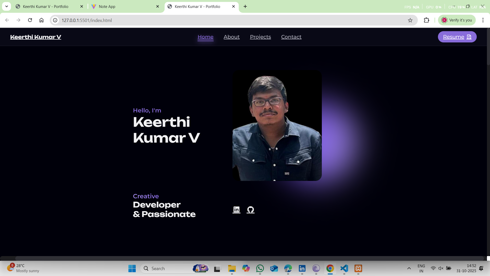 Personal Portfolio Website